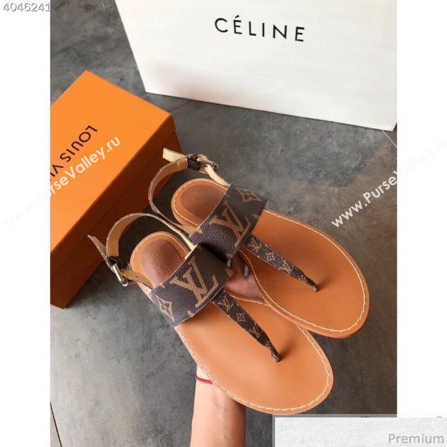 Louis Vuitton Formentera Flat Sandal 1A57VO Monogram 2019 (EM-9040437)