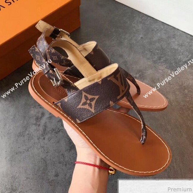 Louis Vuitton Formentera Flat Sandal 1A57VO Monogram 2019 (EM-9040437)