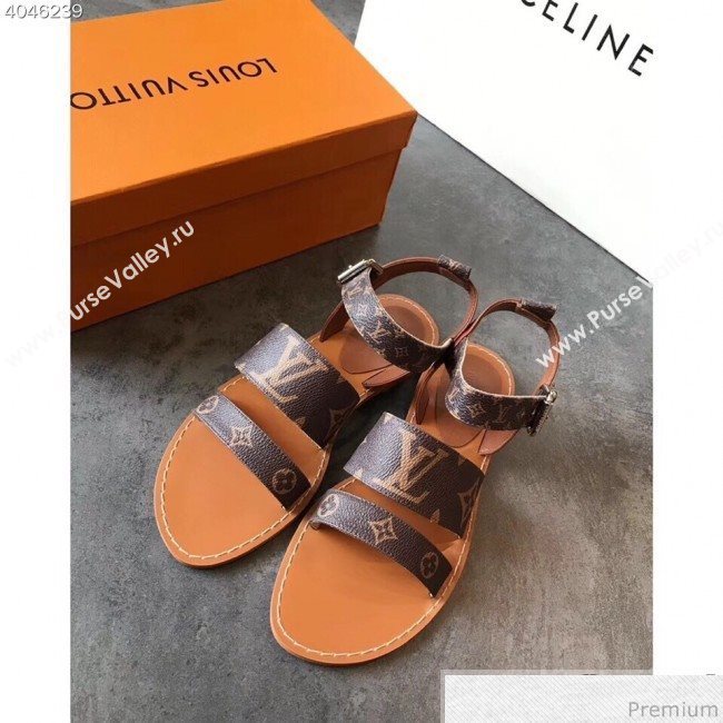 Louis Vuitton Formentera Flat Sandal 1A57ZI Monogram 2019 (EM-9040439)