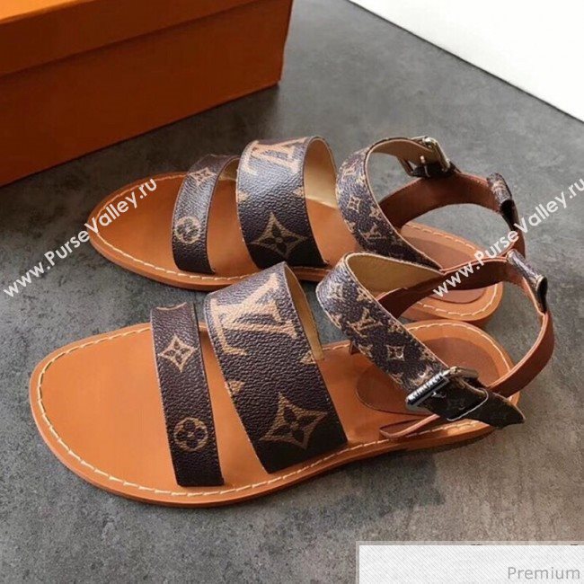 Louis Vuitton Formentera Flat Sandal 1A57ZI Monogram 2019 (EM-9040439)