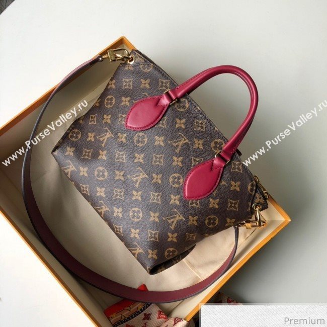 Louis Vuitton Flower Zipped Tote BB in Monogram Canvas M44350 Red 2019 (KD-9030603)