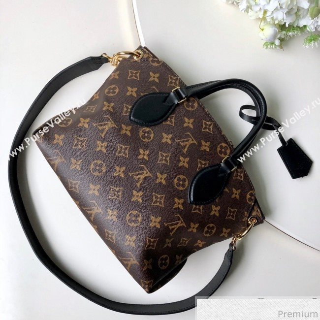 Louis Vuitton Flower Zipped Tote BB in Monogram Canvas M44351 Black 2019 (KD-9030602)