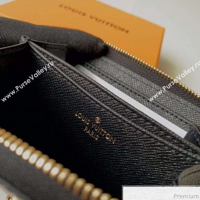 Louis Vuitton Love Lock Zippy Coin Purse in Epi Leather M63993 Black (KD-9030604)