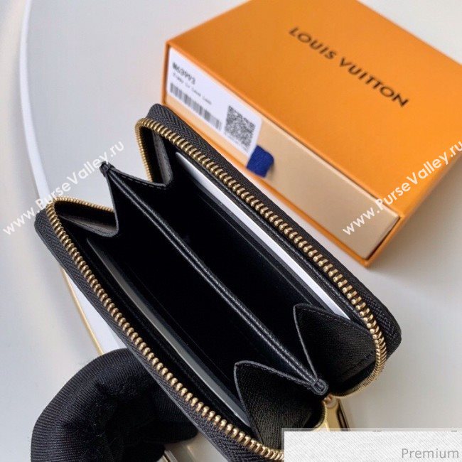 Louis Vuitton Love Lock Zippy Coin Purse in Epi Leather M63993 Black (KD-9030604)