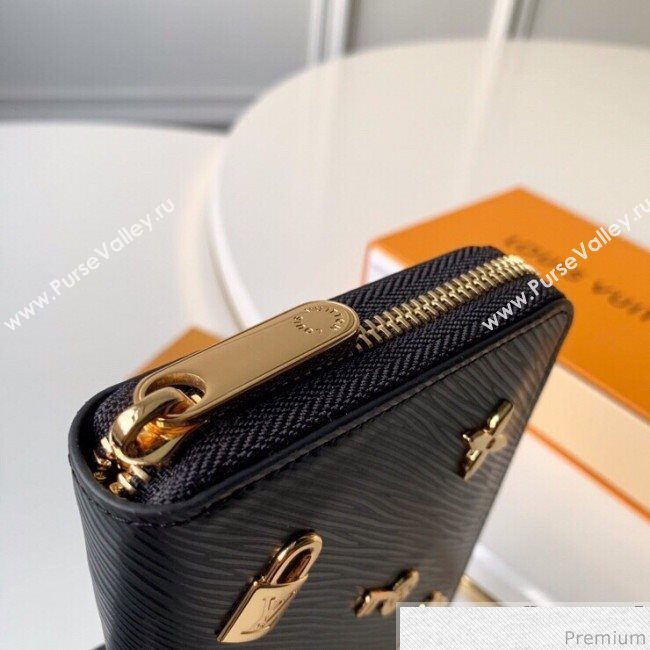 Louis Vuitton Love Lock Zippy Wallet in Epi Leather M63991 Black (KD-9030605)