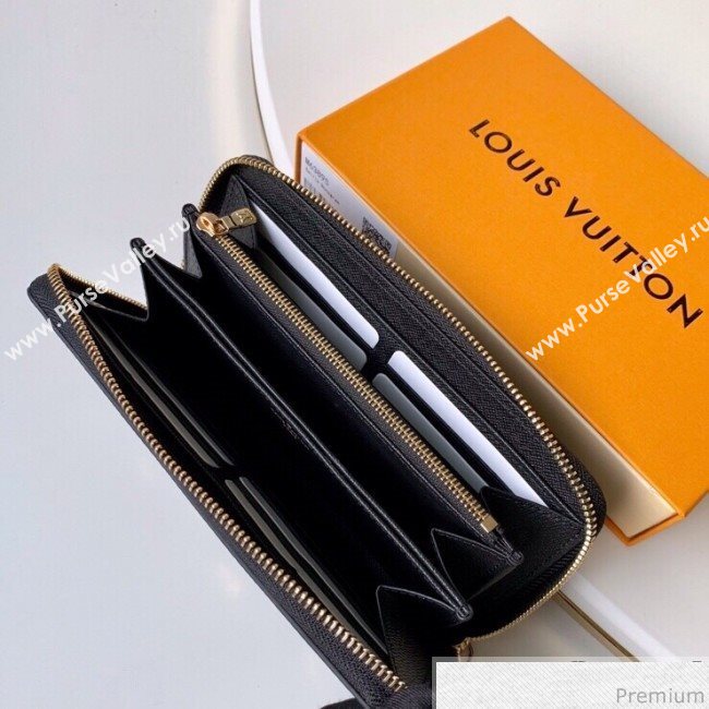 Louis Vuitton Love Lock Zippy Wallet in Epi Leather M63991 Black (KD-9030605)