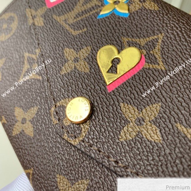 Louis Vuitton Love Lock Sarah Wallet in Monogram Canvas M64117 (KD-9030607)