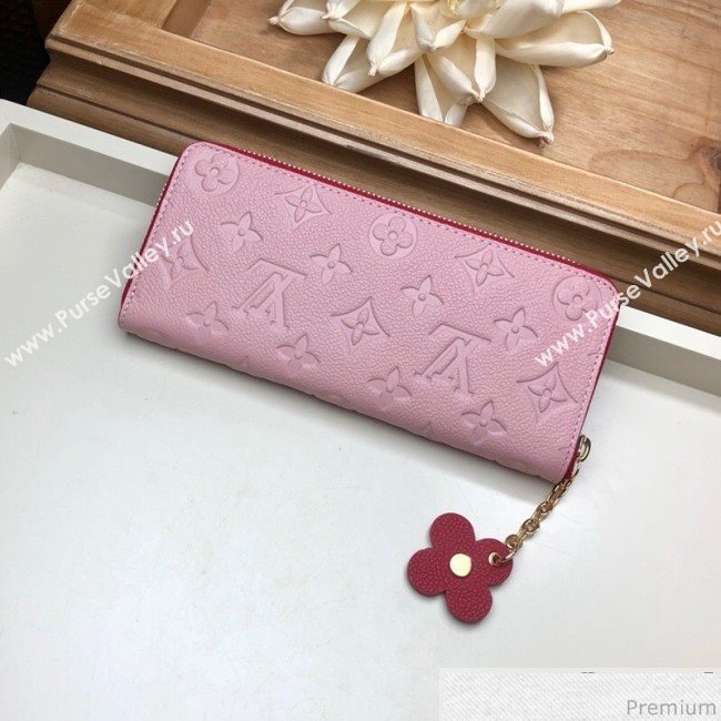 Louis Vuitton Clémence Wallet in Monogram Empreinte Leather M64161 Pink/Red (LVSJ-9030611)