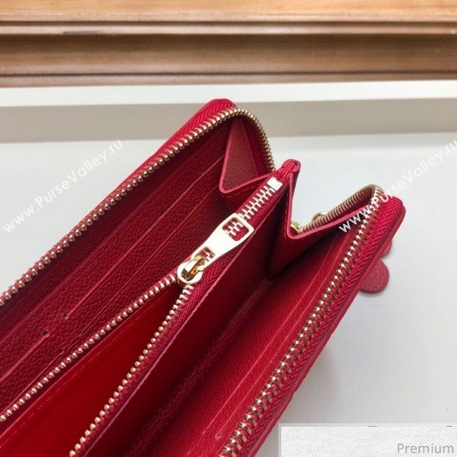 Louis Vuitton Clémence Wallet in Monogram Empreinte Leather M64161 Pink/Red (LVSJ-9030611)