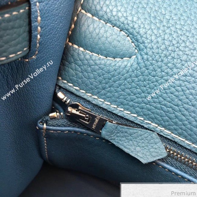 Hermes Kelly 32cm in Original Togo Leather Bag Blue Denim (AMIN-9032749)