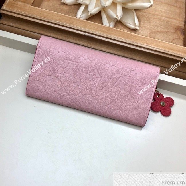 Louis Vuitton Emilie Wallet in Monogram Empreinte Leather M63918 Pink (LVSJ-9030610)
