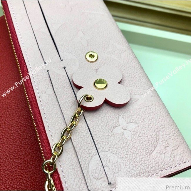Louis Vuitton Emilie Wallet in Monogram Empreinte Leather M63918 Pink (LVSJ-9030610)