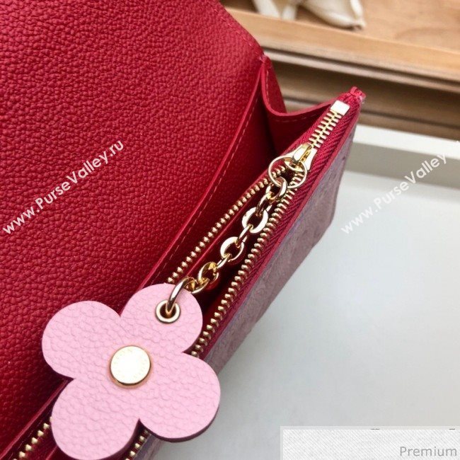 Louis Vuitton Emilie Wallet in Monogram Empreinte Leather M63918 Pink (LVSJ-9030610)