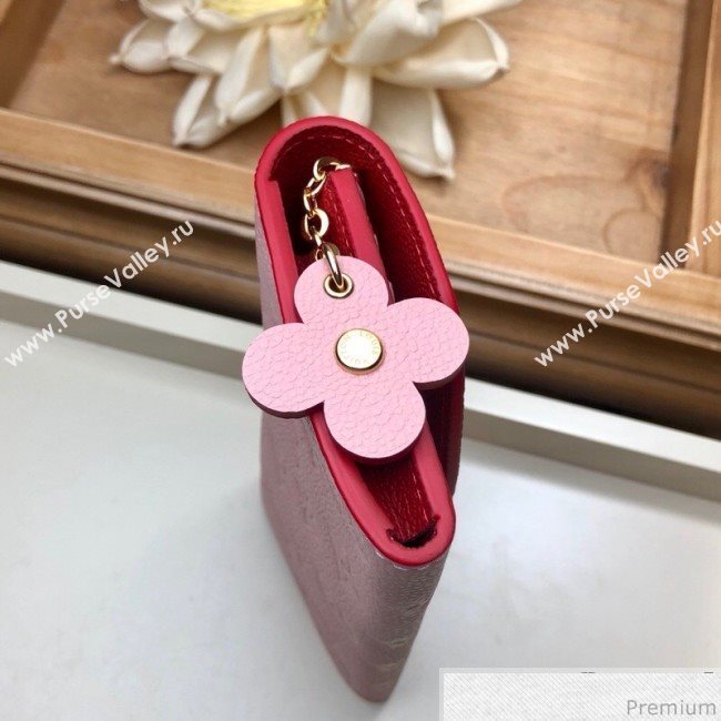 Louis Vuitton Emilie Wallet in Monogram Empreinte Leather M63918 Pink (LVSJ-9030610)