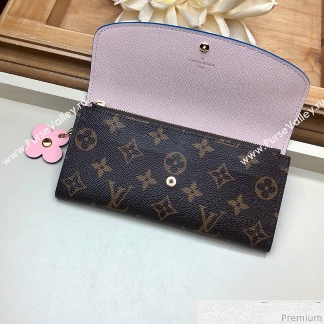 Louis Vuitton Emilie Wallet in Monogram Canvas M63895 Blue Jean (LVSJ-9030608)