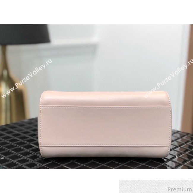 Fendi Lambskin Peekaboo Mini Top Handle Bag Light Pink/Yellow 2019 (QLP-9030619)