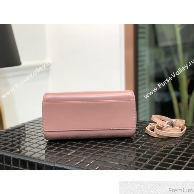 Fendi Lambskin Peekaboo Mini Top Handle Bag Pink/Green 2019 (QLP-9030626)