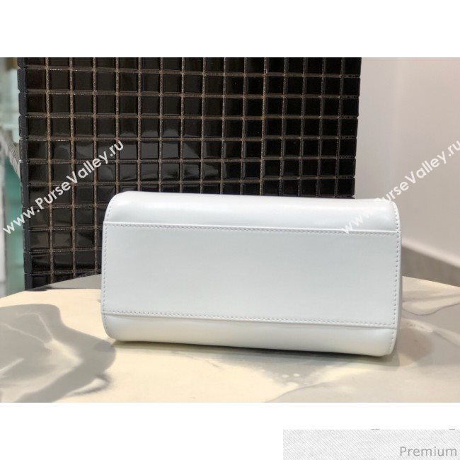 Fendi Lambskin Peekaboo Mini Top Handle Bag White/Gold 2019 (QLP-9030629)