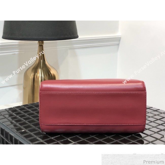 Fendi Lambskin Peekaboo Mini Top Handle Bag Red/Gold 2019 (QLP-9030631)