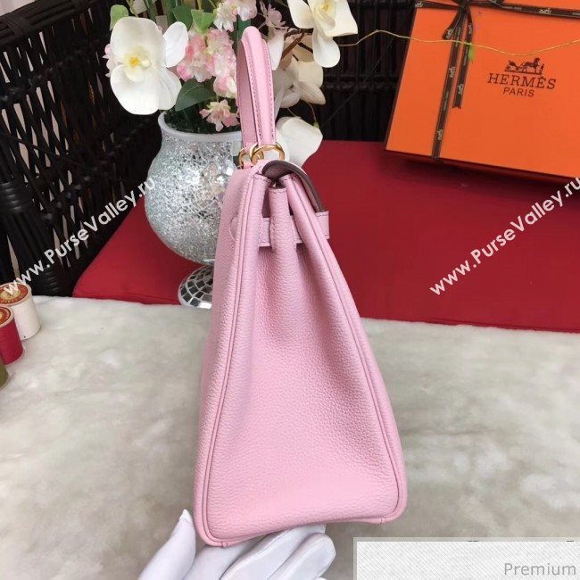 Hermes Kelly 32cm in Original Togo Leather Bag Light Pink (AMIN-9032752)