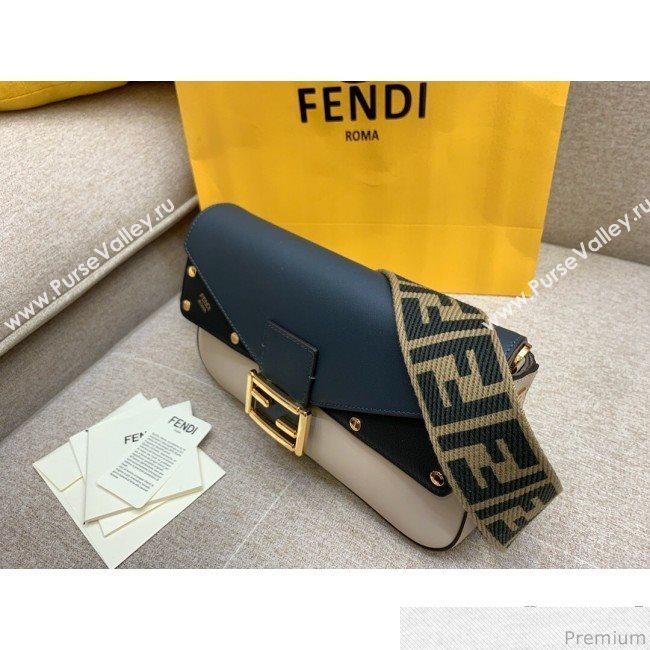 Fendi Baguette Studs Flap Shoulder Bag Light Beige 2019 (HS-9030634)