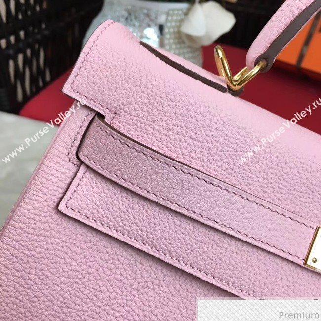 Hermes Kelly 32cm in Original Togo Leather Bag Light Pink (AMIN-9032752)