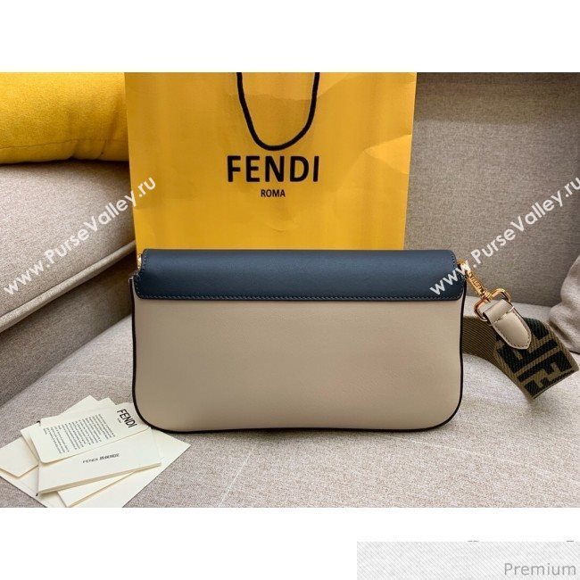 Fendi Baguette Studs Flap Shoulder Bag Light Beige 2019 (HS-9030634)