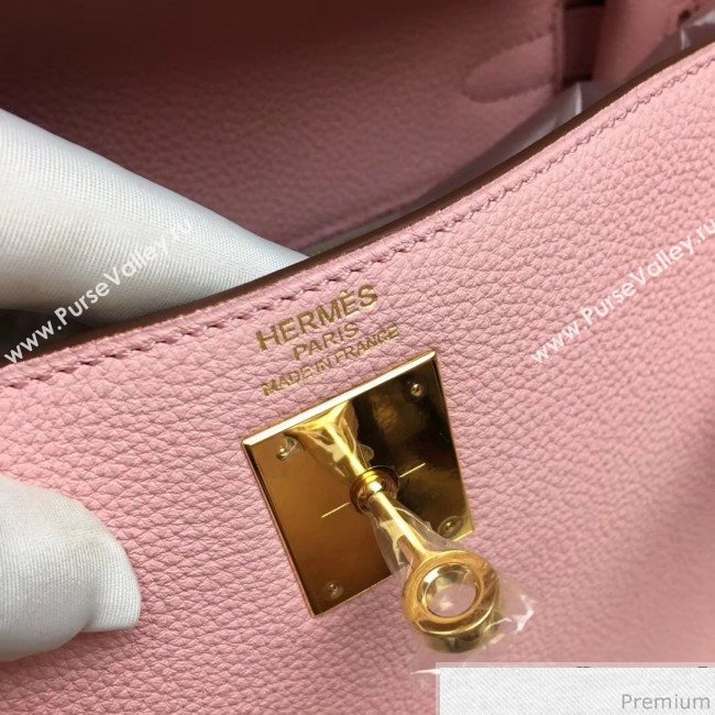 Hermes Kelly 32cm in Original Togo Leather Bag Light Pink (AMIN-9032752)