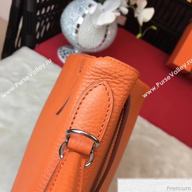 Hermes Kelly 32cm in Original Togo Leather Bag Orange (AMIN-9032753)