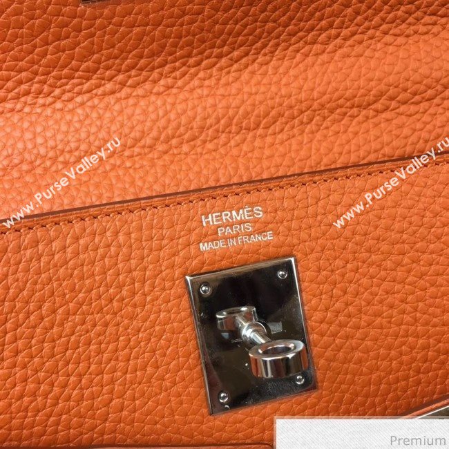 Hermes Kelly 32cm in Original Togo Leather Bag Orange (AMIN-9032753)