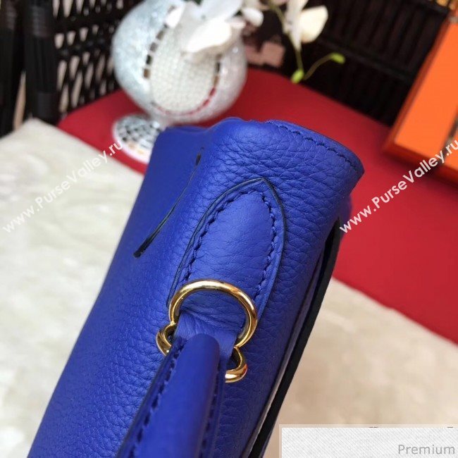 Hermes Kelly 32cm in Original Togo Leather Bag Royal Blue (AMIN-9032754)