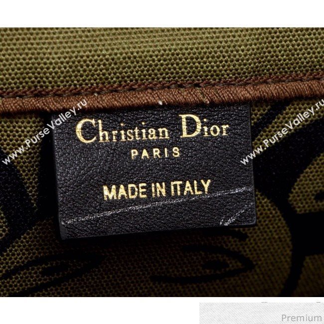 Dior Oblique Canvas Print Book Tote Green 2019 (BFS-9030636)