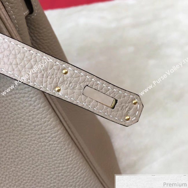 Hermes Kelly 32cm in Original Togo Leather Bag Light Grey (AMIN-9032755)