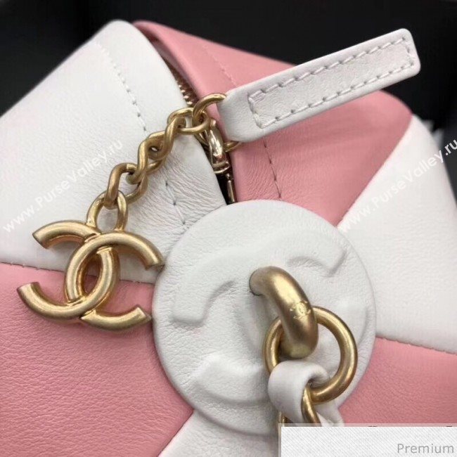 Chanel Beach Ball Handbag AS0512 Pink/White 2019 (YD-9041101)