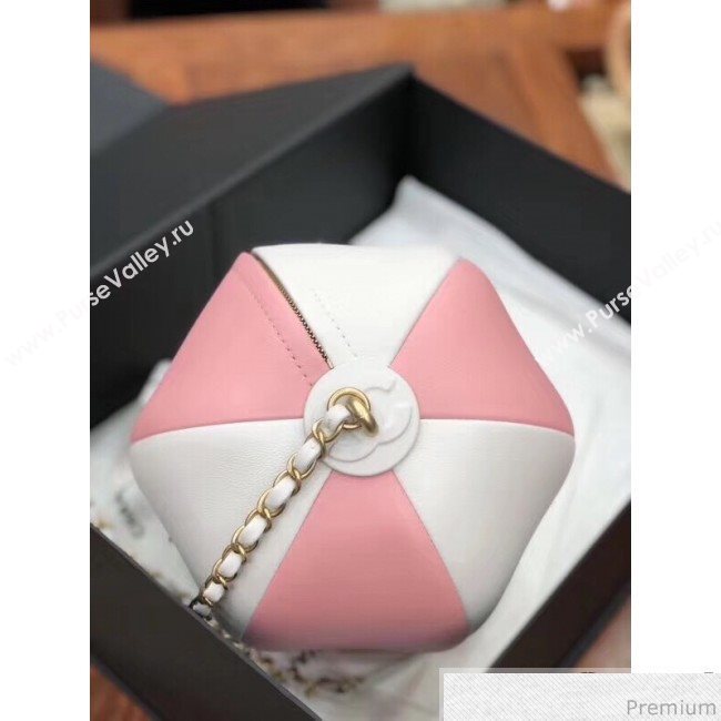 Chanel Beach Ball Handbag AS0512 Pink/White 2019 (YD-9041101)