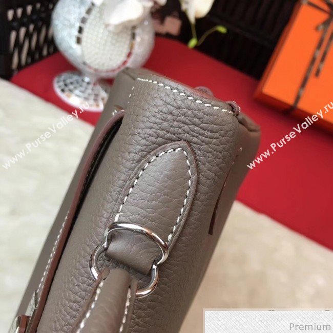 Hermes Kelly 32cm in Original Togo Leather Bag Grey Elephant (AMIN-9032756)