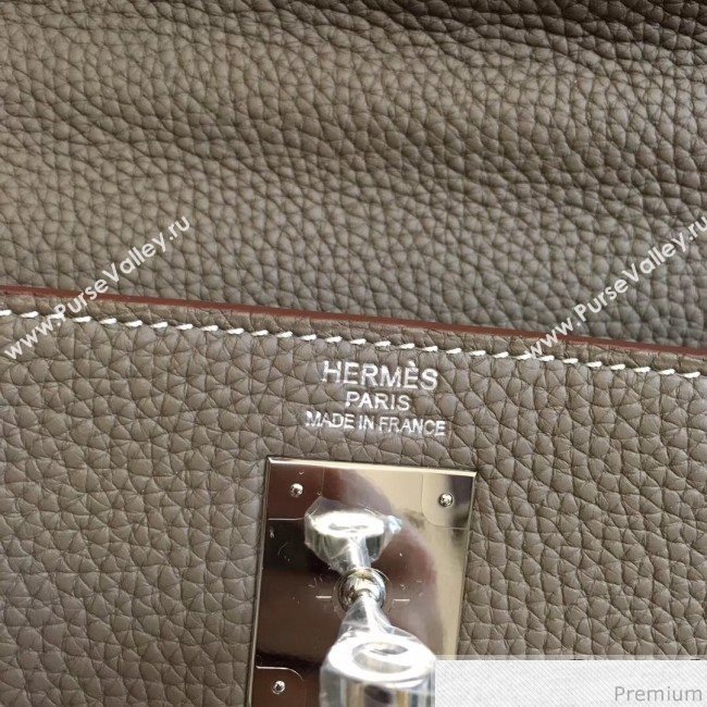 Hermes Kelly 32cm in Original Togo Leather Bag Grey Elephant (AMIN-9032756)