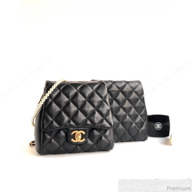 Chanel Side-packs Flap Bag AS0614 Black 2019 (YD-9041103)