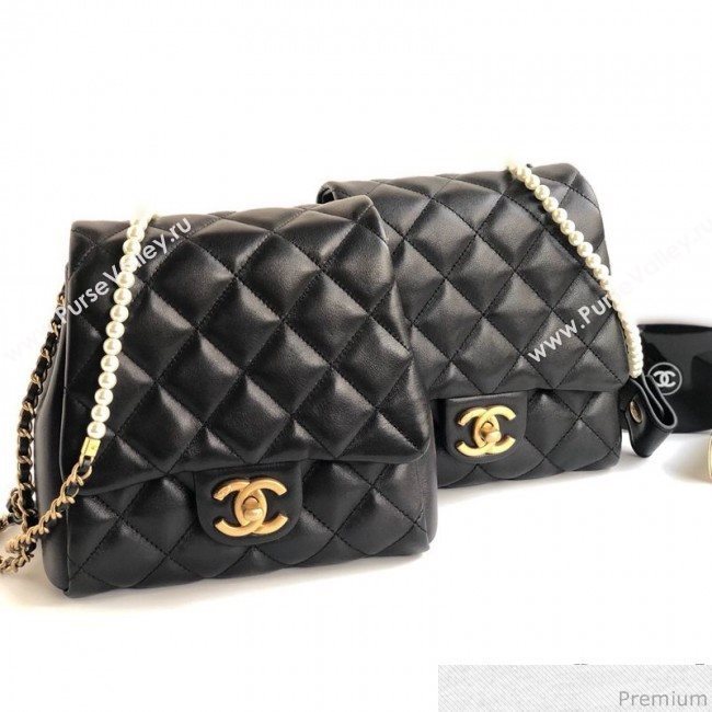 Chanel Side-packs Flap Bag AS0614 Black 2019 (YD-9041103)