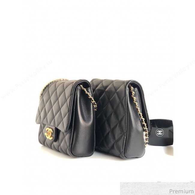 Chanel Side-packs Flap Bag AS0614 Black 2019 (YD-9041103)