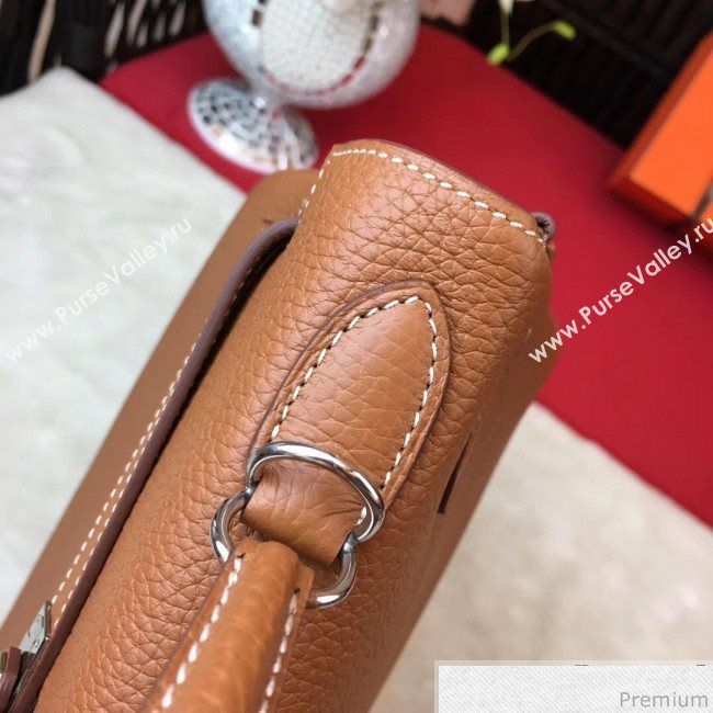 Hermes Kelly 32cm in Original Togo Leather Bag Brown (AMIN-9032757)