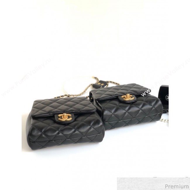 Chanel Side-packs Flap Bag AS0614 Black 2019 (YD-9041103)