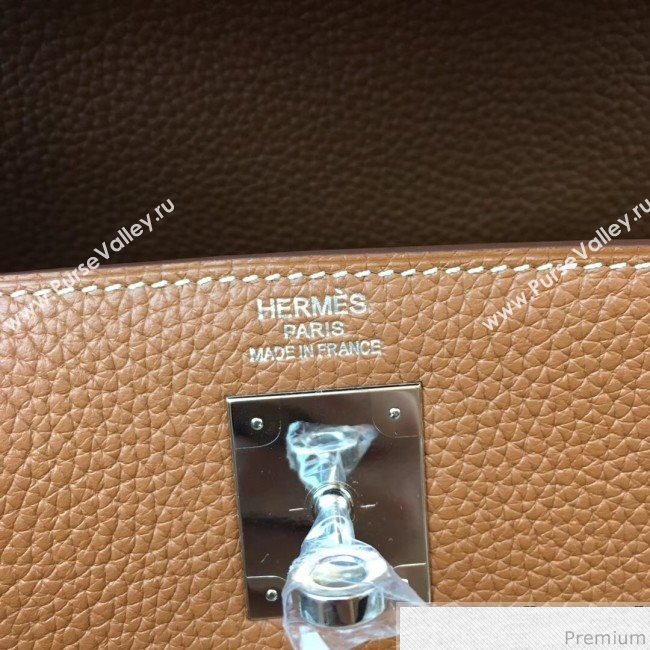 Hermes Kelly 32cm in Original Togo Leather Bag Brown (AMIN-9032757)