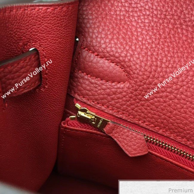 Hermes Kelly 32cm in Original Togo Leather Bag Red (AMIN-9032758)