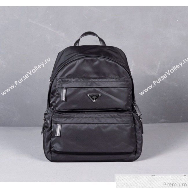 Prada Nylon Backpack 2VZ025 Black 2019 (LYP-9030705)