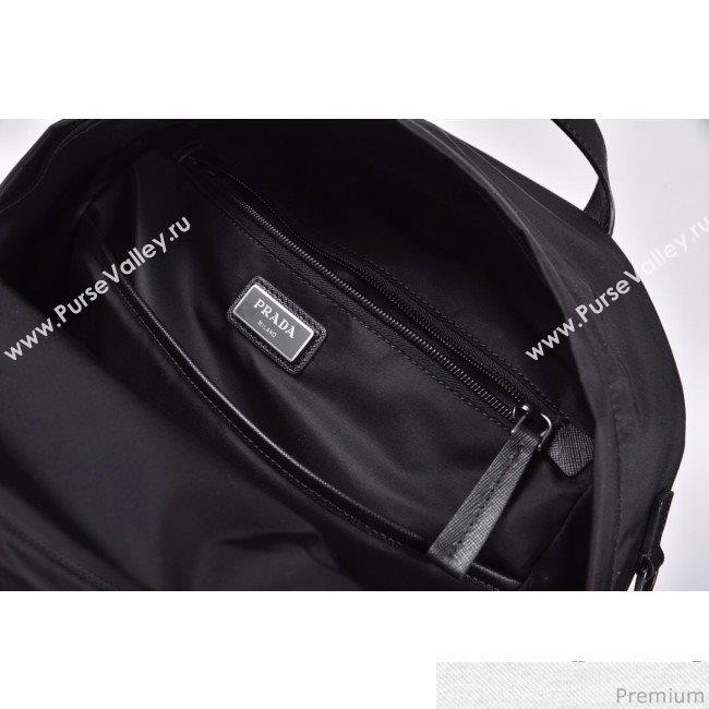 Prada Technical Fabric and Nylon Backpack 2VZ066 Black 2019 (LYP-9030706)