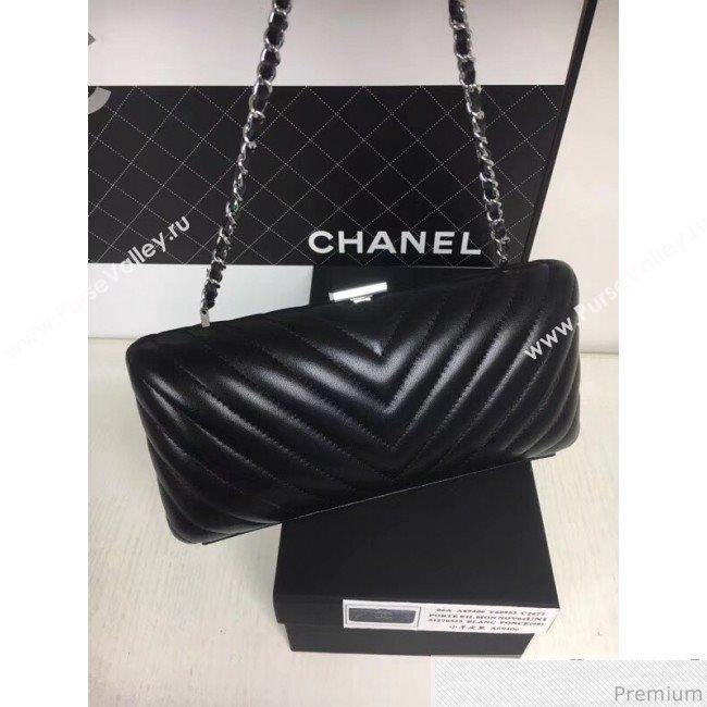 Chanel Lambskin CC Tassel Evening Clutch with Chain A69406 Black 2019 (XINX-9041109)