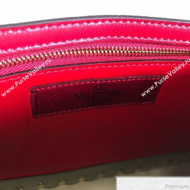 Valentino Monster Face Rockstud Spike Shoulder Bag Light Green/Yellow 2019 (JJ3-9030710)