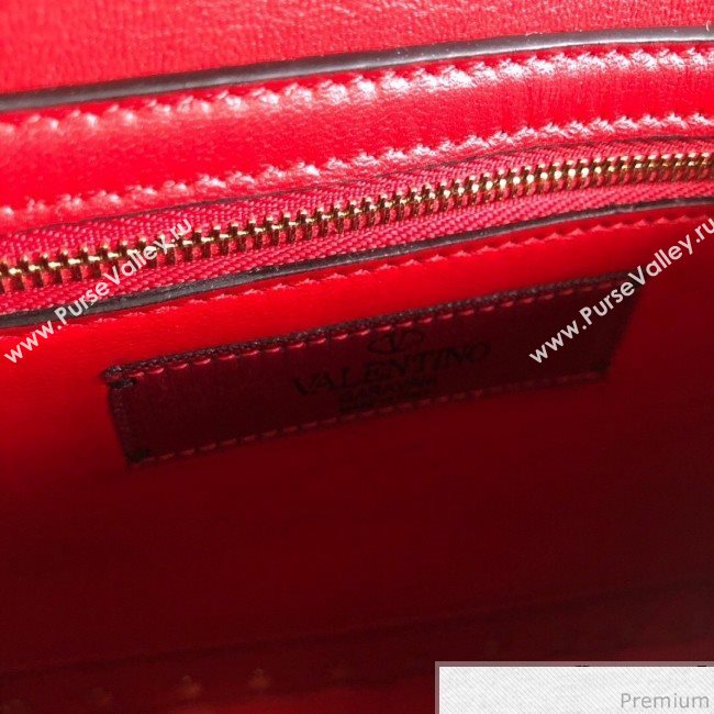 Valentino Monster Face Rockstud Spike Shoulder Bag Red 2019 (JJ3-9030712)