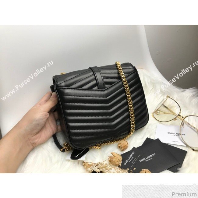 Saint Laurent Sulpice Small in Matelasse Lambskin 532662 Black 2019 (KTS-9030714)